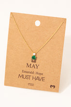 Load image into Gallery viewer, Birthstone Charm Necklace
