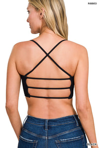 Black Strappy Back Brami