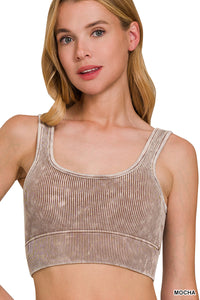 Mocha Ribbed Brami
