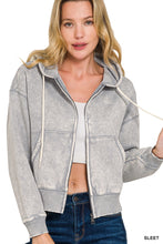 Load image into Gallery viewer, Sleet Crop Washed Hoodie
