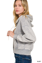 Load image into Gallery viewer, Sleet Crop Washed Hoodie
