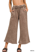 Load image into Gallery viewer, Mocha Crop Palazzo Sweatpants
