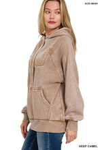 Load image into Gallery viewer, Deep Camel 1/4 Zip Hoodie
