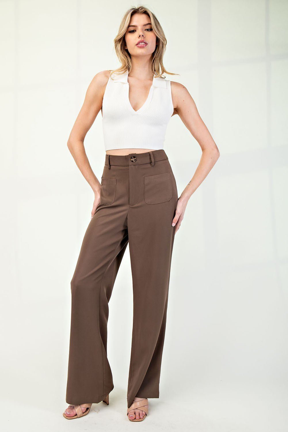 Espresso Straight Leg Pants