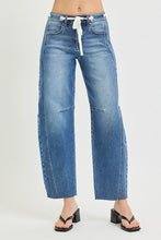 Load image into Gallery viewer, Kara Slouchy Tie Barrel Denim 21738
