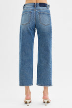 Load image into Gallery viewer, Carrie Dark Cropped Barrel Denim
