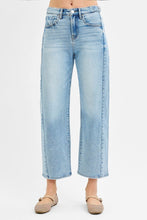Load image into Gallery viewer, Carrie Light Cropped Barrel Denim
