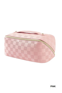 Checkered Makeup Bag