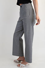 Load image into Gallery viewer, B+W Straight Gingham Pants
