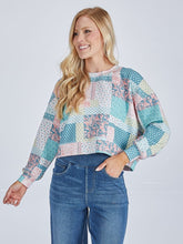 Load image into Gallery viewer, Simply Southern Laney Patchwork Pullover

