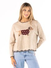 Load image into Gallery viewer, Mocha Rosalie Dog Sweater
