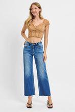 Load image into Gallery viewer, Risen Jenna Mid Rise Cut Hem Denim
