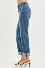 Load image into Gallery viewer, Risen Emma Cuffed Straight Denim
