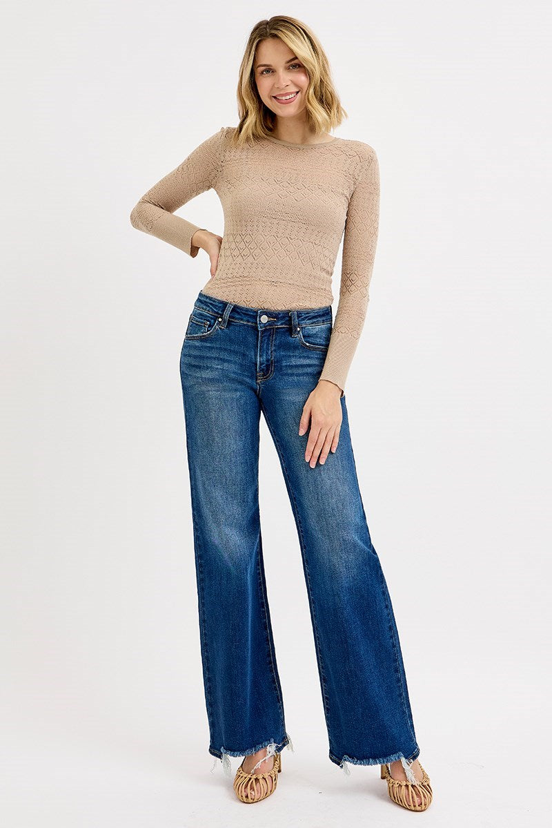 Gwen Low Rise Wide Denim