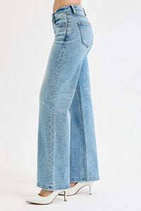 Peyton Light Low Rise Wide Denim