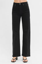Load image into Gallery viewer, Risen Riley Black Wide Leg Denim
