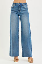 Load image into Gallery viewer, Adrian Wide Leg Raw Hem Denim

