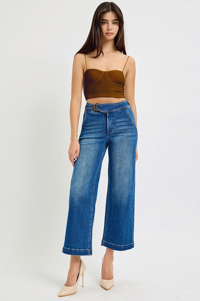 Carmen Crop Banded Denim