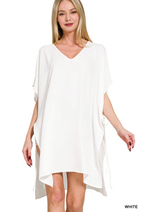 White Side Tie Cover-Up