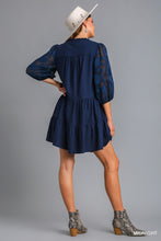Load image into Gallery viewer, Midnight Lace Sleeve Dress
