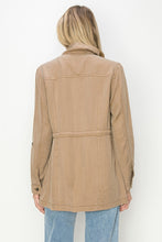 Load image into Gallery viewer, Tan Tencel Anorak Jacket
