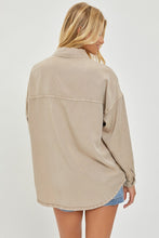 Load image into Gallery viewer, Taupe Oversized Tencel Shirt
