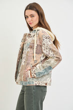 Load image into Gallery viewer, Earth Block Patchwork Hoodie Jacket
