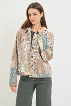 Load image into Gallery viewer, Earth Block Patchwork Hoodie Jacket

