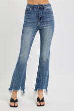 Load image into Gallery viewer, Risen Emelia Crop Flare Frayed Hem Denim
