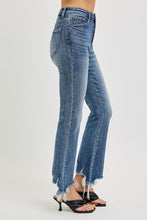 Load image into Gallery viewer, Risen Emelia Crop Flare Frayed Hem Denim
