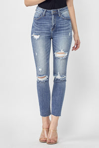 Molly Distressed High Rise Skinny