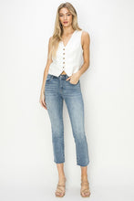 Load image into Gallery viewer, Amy Mid-Rise Raw Hem Jeans

