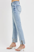 Load image into Gallery viewer, Risen Raegan Cuffed Light Denim
