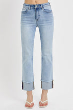 Load image into Gallery viewer, Risen Raegan Cuffed Light Denim
