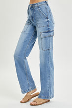 Load image into Gallery viewer, Allie Wide Leg Cargo Denim - Plus
