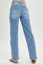 Load image into Gallery viewer, Allie Wide Leg Cargo Denim - Plus
