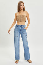 Load image into Gallery viewer, Allie Wide Leg Cargo Denim - Plus

