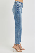 Load image into Gallery viewer, Risen Zoey Crop Straight Distressed Hem Denim
