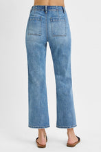 Load image into Gallery viewer, Claire Ankle Patch Crop Flare Denim
