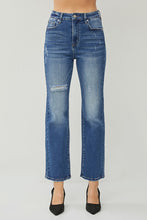 Load image into Gallery viewer, Sophia Dark Ankle Straight Denim
