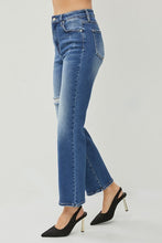 Load image into Gallery viewer, Sophia Dark Ankle Straight Denim
