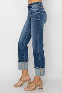 Emily Seamed Crop Denim
