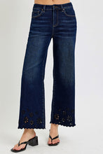 Load image into Gallery viewer, Annie Eyelet Wide Leg Denim
