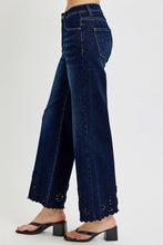 Load image into Gallery viewer, Annie Eyelet Wide Leg Denim

