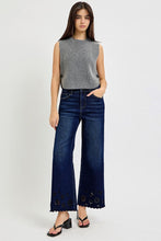 Load image into Gallery viewer, Annie Eyelet Wide Leg Denim
