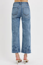 Load image into Gallery viewer, Annie Wide Leg Eyelet Denim - Plus
