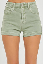 Load image into Gallery viewer, Risen Olive High Rise Shorts
