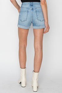 Linda Light Cuffed Denim Shorts