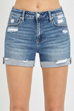 Load image into Gallery viewer, Grace Distressed Cuffed Shorts
