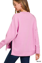 Load image into Gallery viewer, Mauve Scuba Slit Sweatshirt
